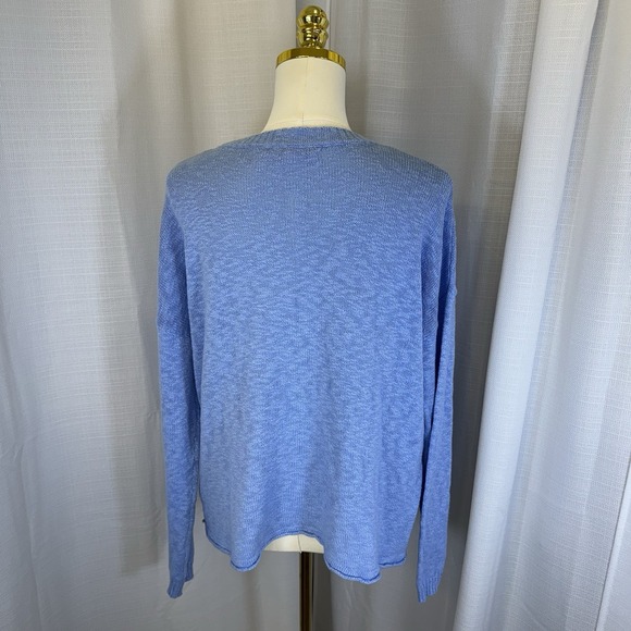 LILLY PULITZER Womens Sz L Pippy Sweater Blue Peri Sun Sand Sea NWOT $138 Preppy - Picture 4 of 13